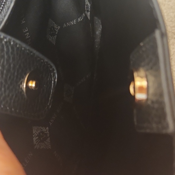 Anne Klein Women's Black Faux Leather Perfect Tote - Picture 11 of 16